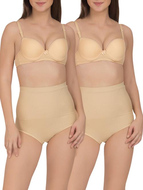 beige cotton shaper brief - 13115086 - Very Small Image - 1