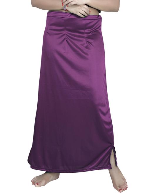 violet poly satin petticoat - 13116981 - Very Small Image - 1