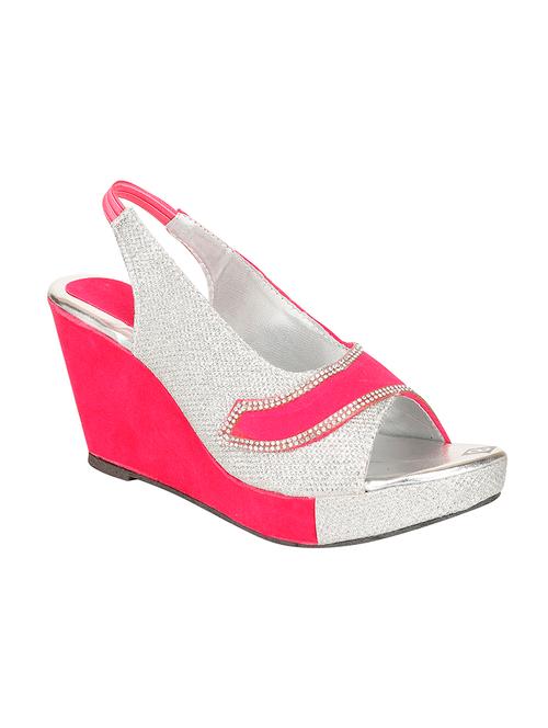 royal indian exposures pink casual,party wear wedges - 13117549 - Very Small Image - 1