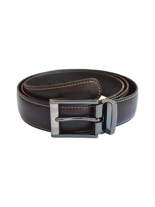 dark brown leather belt - 13119147 - Very Small Image - 1