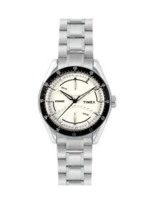 timex analogue silver round dial men's watch-no02 - 13121234 - Very Small Image - 1