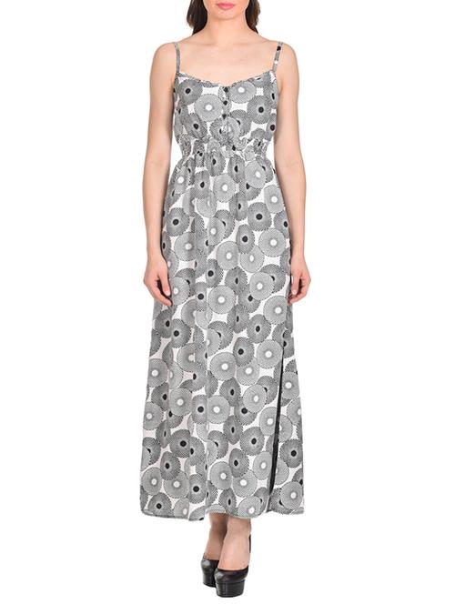 grey crepe dress - 13123831 - Very Small Image - 1