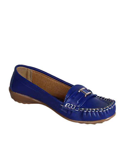blue leatherette(pu loafers - 13127894 - Very Small Image - 1