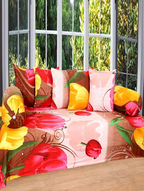 bsb trendz 3d printed 8 pcs diwan set - 13128630 - Very Small Image - 1