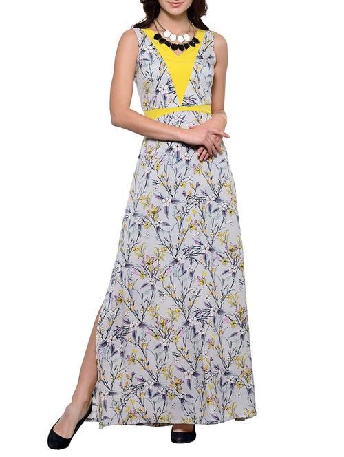 grey crepe dress - 13134936 - Very Small Image - 1