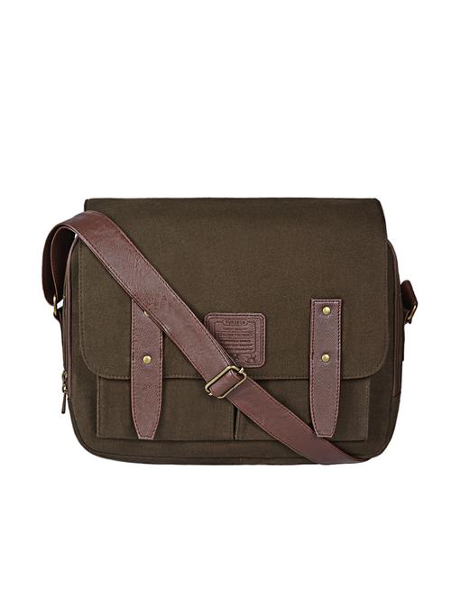 brown canvas messengerbag - 13137423 - Very Small Image - 1