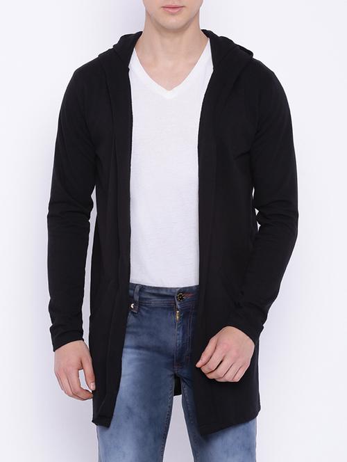 black cotton sweatshirt - 13138345 - Very Small Image - 1