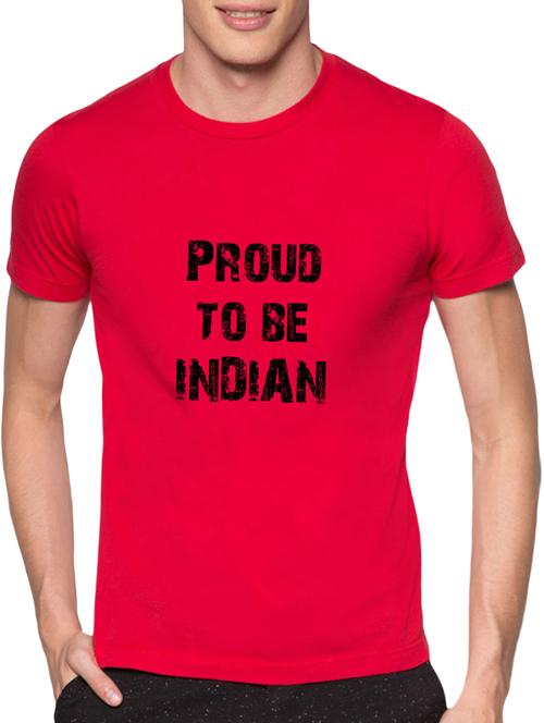 red cotton printed t-shirt - 13140684 - Very Small Image - 1