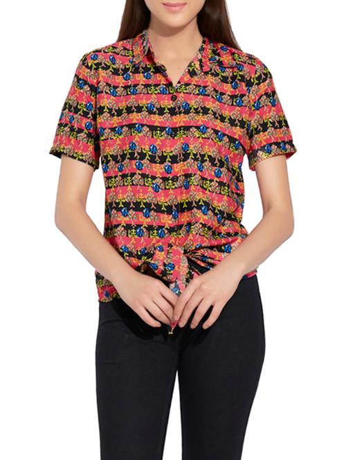 button up front knot top - 13142021 - Very Small Image - 1