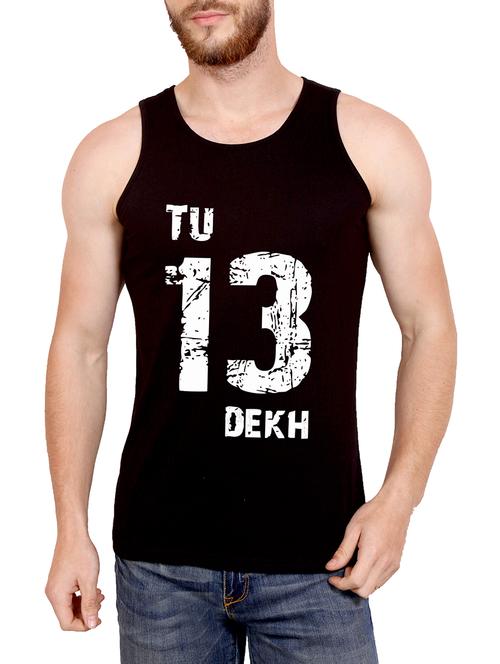 black cotton [printed vest - 13142090 - Very Small Image - 1