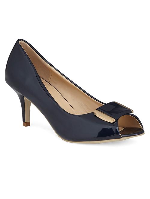 blue patent leather slip on sandals - 13142814 - Very Small Image - 1