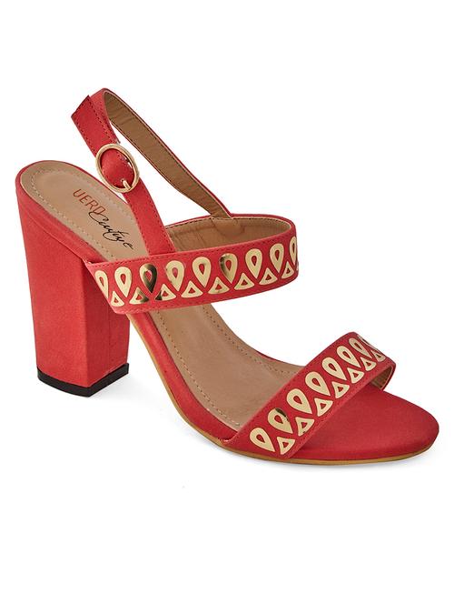 red back strap sandal - 13142835 - Very Small Image - 1
