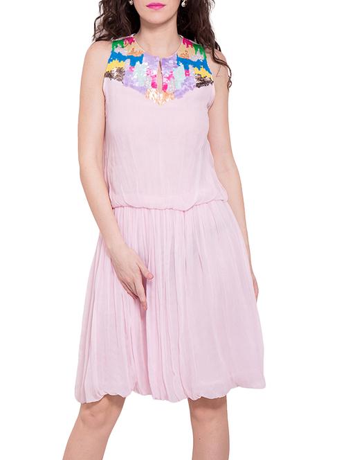 pink rayon dress - 13144567 - Very Small Image - 1
