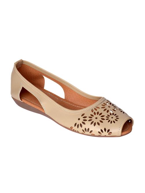 beige faux leather slip on sandals - 13147066 - Very Small Image - 1