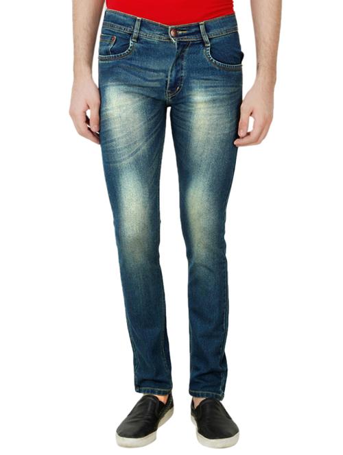 blue denim heavy washed jeans - 13151642 - Very Small Image - 1