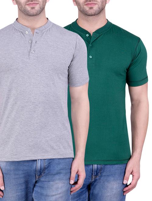 solid cotton t-shirts (set of 2) - 13155413 - Very Small Image - 1