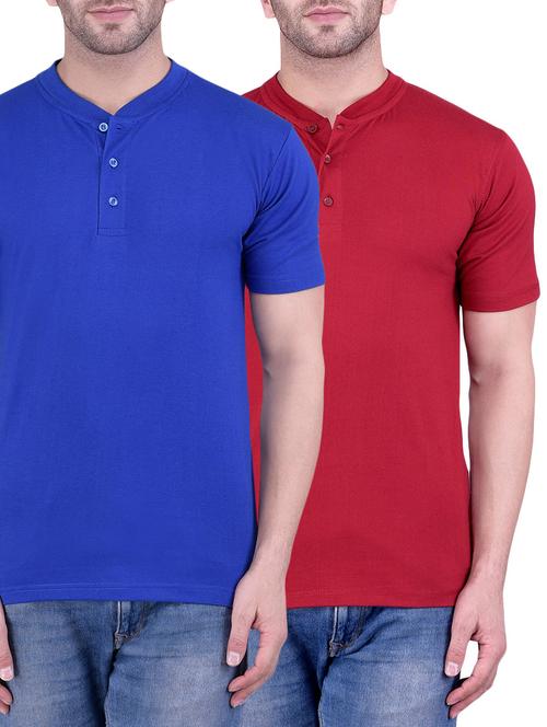 solid cotton t-shirts (set of 2) - 13155425 - Very Small Image - 1