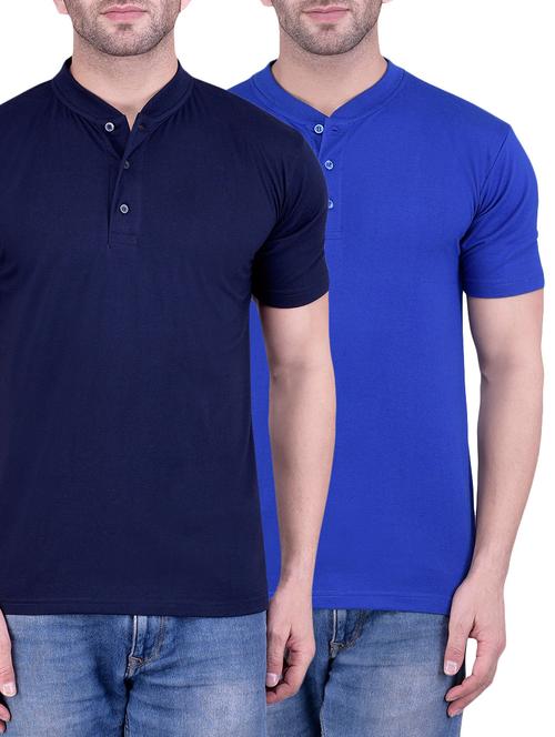 solid cotton polo t-shirts (set of 2) - 13155428 - Very Small Image - 1