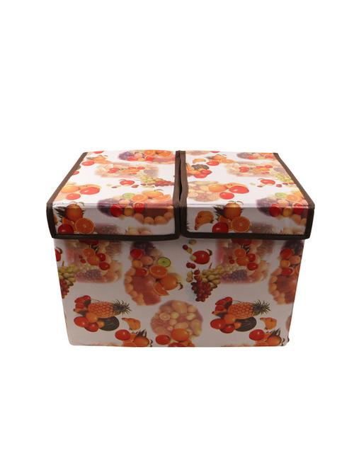 home candy fruits dual compartment foldable storage box - 13156001 - Very Small Image - 1