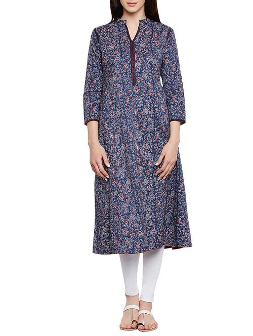 printed  a-line kurta - 13159468 - Very Small Image - 1