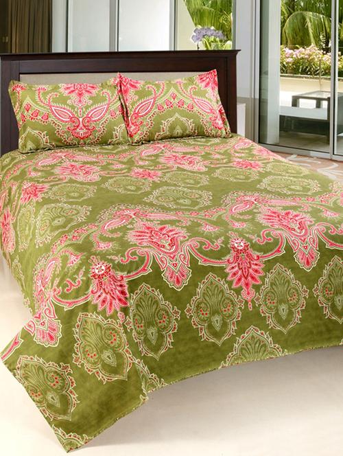 valtellina cotton 3d 1 double bedsheet with 2 pillow covers trt-001 - 13159573 - Very Small Image - 1