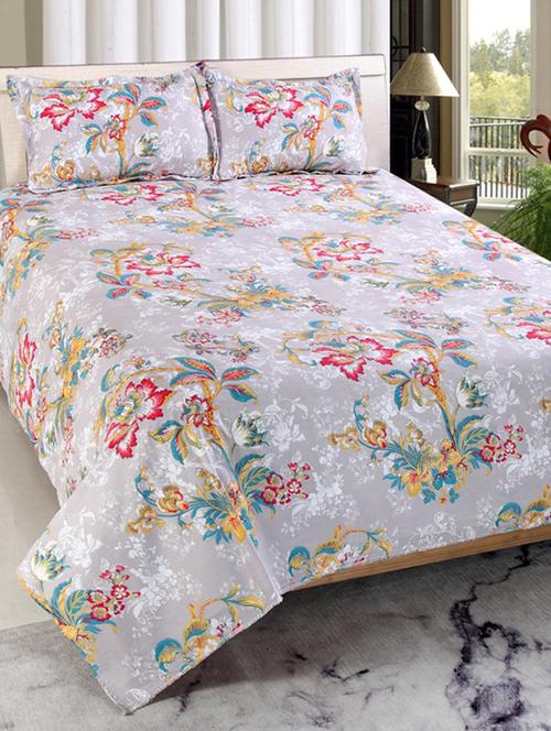 valtellina cotton 3d 1 double bedsheet with 2 pillow covers trt-020 - 13159656 - Very Small Image - 1