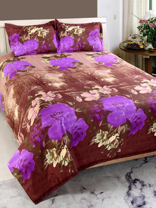 valtellina cotton 3d 1 double bedsheet with 2 pillow covers trt-036 - 13159672 - Very Small Image - 1