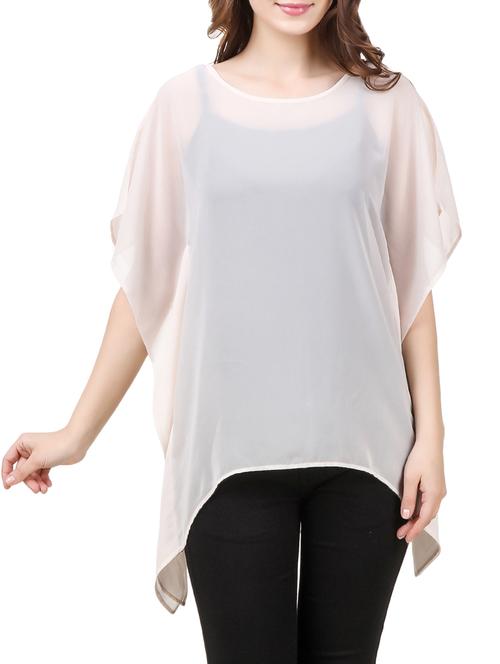 neutral georgette kaftan - 13161218 - Very Small Image - 1