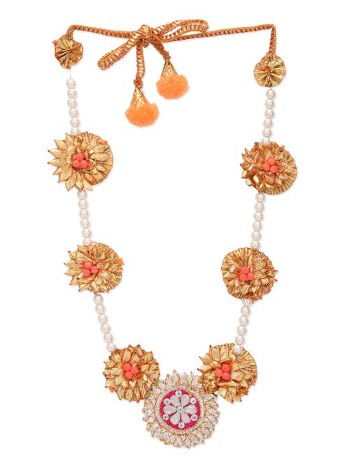 blue gota choker with pearls - 13161390 - Very Small Image - 1