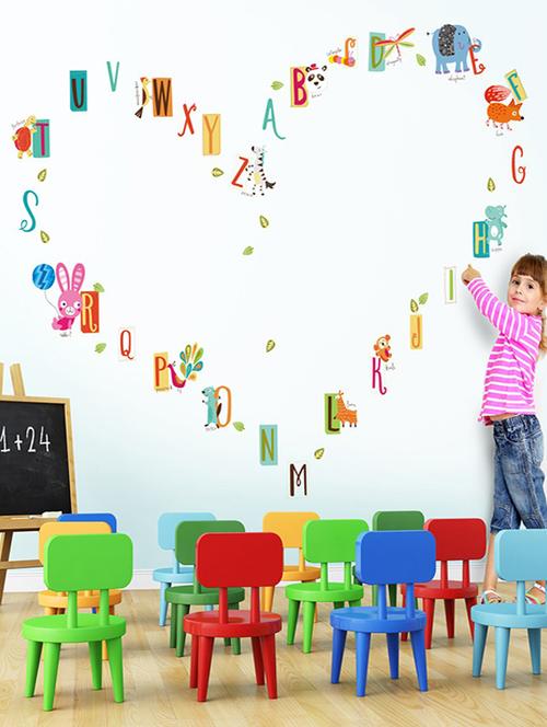 wall sticker (cartoon abcd,wall covering area  13 x 10 inch) - 13165128 - Very Small Image - 1