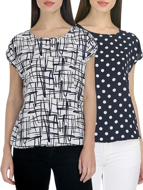 set of 2 elasticated hem top - 13168359 - Very Small Image - 1
