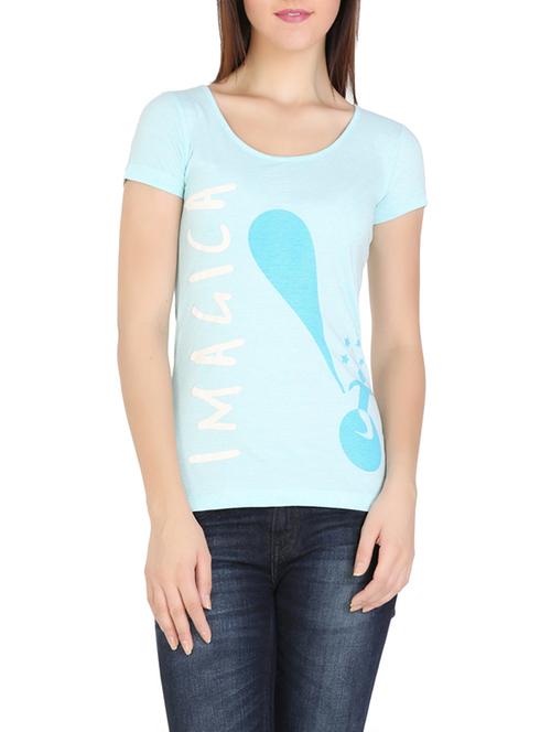 light blue cotton regular tshirt - 13169835 - Very Small Image - 1