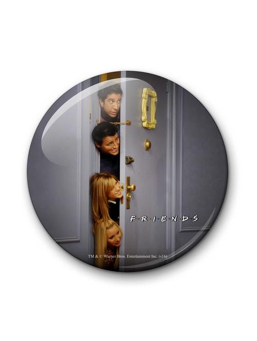official friends - hiding behind the door fridge magnet  licensed by warner bros, usa by mc sid razz - 13170619 - Very Small Image - 1