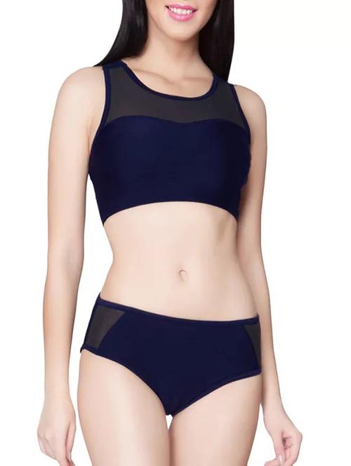 navy blue polyester bikini - 13170715 - Very Small Image - 1