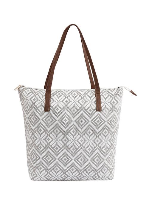 beige leatherette (pu) regular tote - 13175125 - Very Small Image - 1