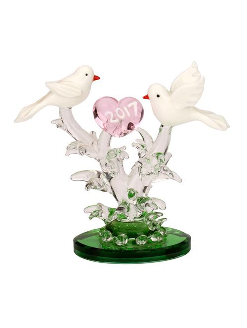 somil sweet couple of birds showpiece idols for a tree with lovely heart - 13178028 - Very Small Image - 1