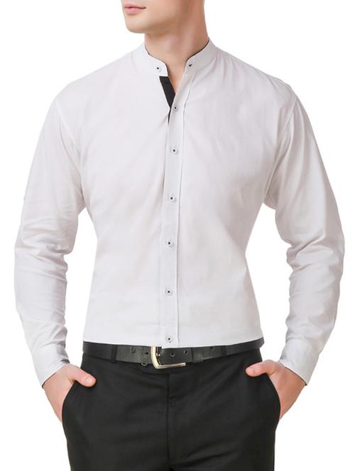 white cotton formal shirt - 13178038 - Very Small Image - 1