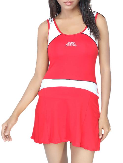 red nylon functional swimsuit - 13179323 - Very Small Image - 1