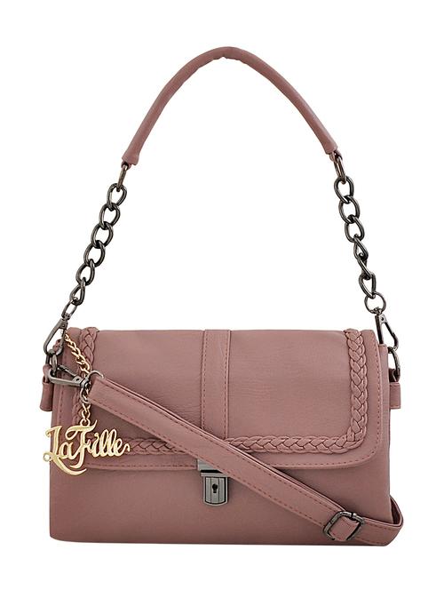 pink leatherette  handbag - 13182333 - Very Small Image - 1