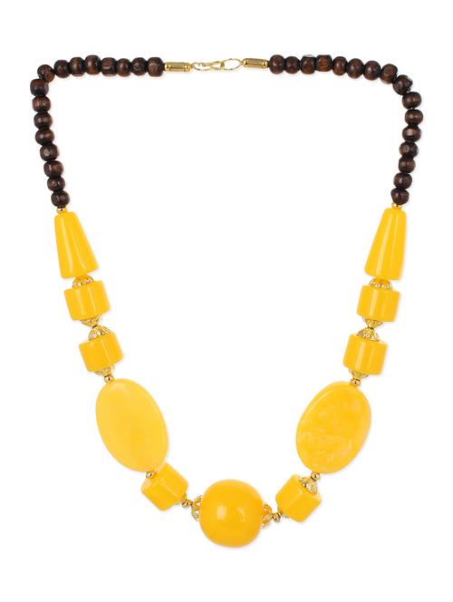 yellow bone short necklace - 13187301 - Very Small Image - 1