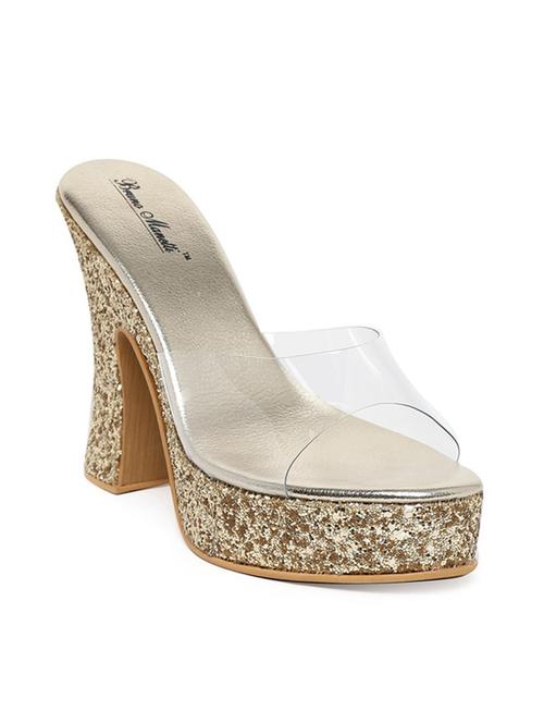 gold platforms sandal - 13187564 - Very Small Image - 1