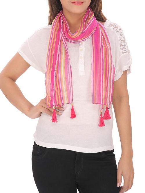 pink chiffon scarf - 13194243 - Very Small Image - 1