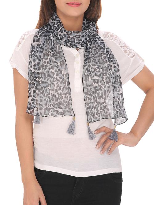 black chiffon scarf - 13194244 - Very Small Image - 1