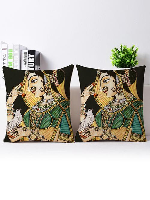 set of 2 vitange collection living room cushion cover - 13200401 - Very Small Image - 1