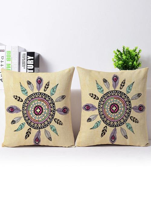 set of 2 vitange collection living room cushion cover - 13200534 - Very Small Image - 1