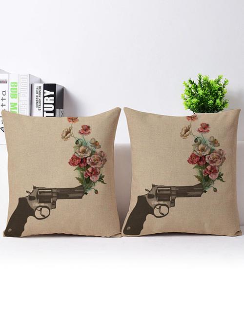 set of 2 vitange collection living room cushion cover - 13200535 - Very Small Image - 1