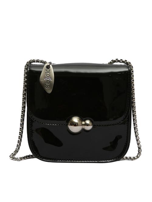 black leatherette sling bag - 13200768 - Very Small Image - 1