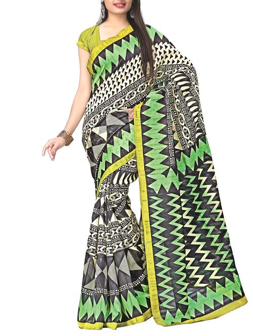 multi colored silk saree - 1320850 - Very Small Image - 1