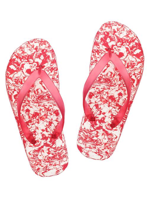 Red Rubber Slip On Flip Flops - 13215386 - Very Small Image - 1