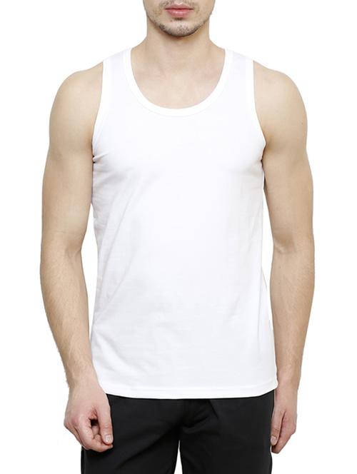 white cotton blend vest - 13215652 - Very Small Image - 1
